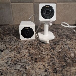 White Security Camera Set